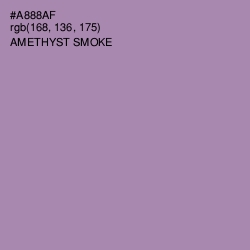 #A888AF - Amethyst Smoke Color Image